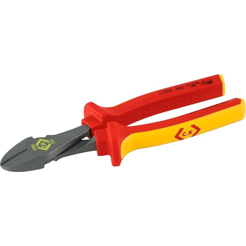 C.K T37021 200 200 mm VDE/1000V High Leverage Side Cutter - Multi-Colour