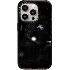 CASETiFY Impact Case for iPhone 15 Pro [4x Military Grade Drop Test, 8.2 Foot Drop Protection, Compatible with Magsafe] — Gravity 3.0 — Transparent Black