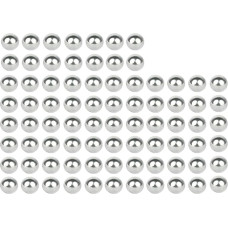 XUCZHAI Fahrrad-Kohlenstoffstahl-Loses Kugellager-Durchmesser. 1/4 1/8 3/8 3/8 3/16 5/16 5/32 Zoll 5 mm 6 mm MTB-Fahrrad-Roller FüR Fahrrad Mountainbike(6.35mm 80pcs B2F)