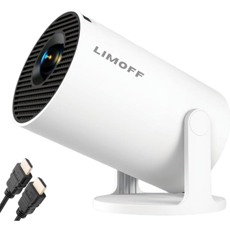LIMOFF mini projektorius 4K namų kino mini projektorius su 