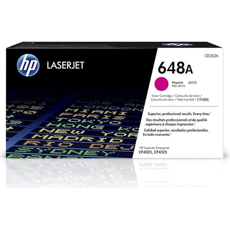 HP CE263A 648A Original LaserJet Toner Cartridge - Magenta