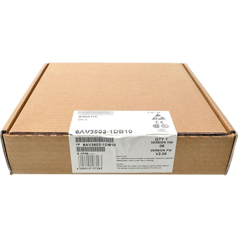 6AV3503-1DB10, pristatymas dėžutėje, 6AV35031DB10, beschleunigt und versiegelt in Box