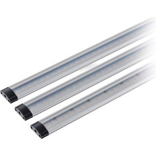 SEBSON Dimmable LED Under-Unit Light, Set of 3, Touch Function, LED Strip 30 cm, Light Strip 10.5 W, 750 lm, Warm White, Kitchen Lamp with Power Supply and Mounting Accessories