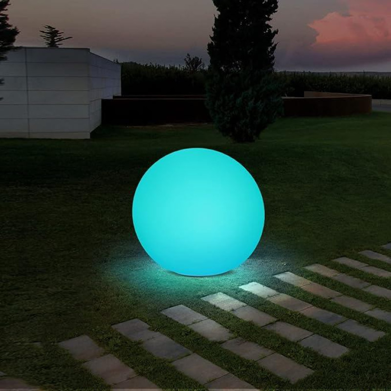 Jonwall Solar Lights for Outdoor Garden, Solar Lights for Outdoor RGBW, Solar Ball Light 30 cm, Solar Ball with Colour Changing, IP67 LED Solar Lights with 1800 mAh Battery for Garden, Balcony and