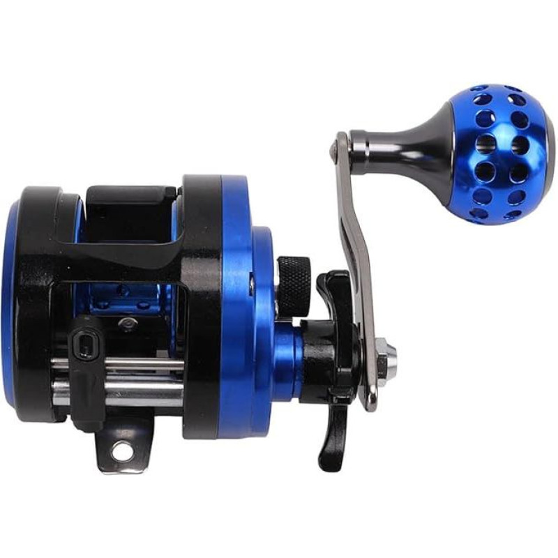 Metalinis būgnas Žvejybos ritė 7+1BB 4.7:1 Didelio greičio žvejybos ritė su 6KG maksimalios magnetinės jėgos stabdžiu