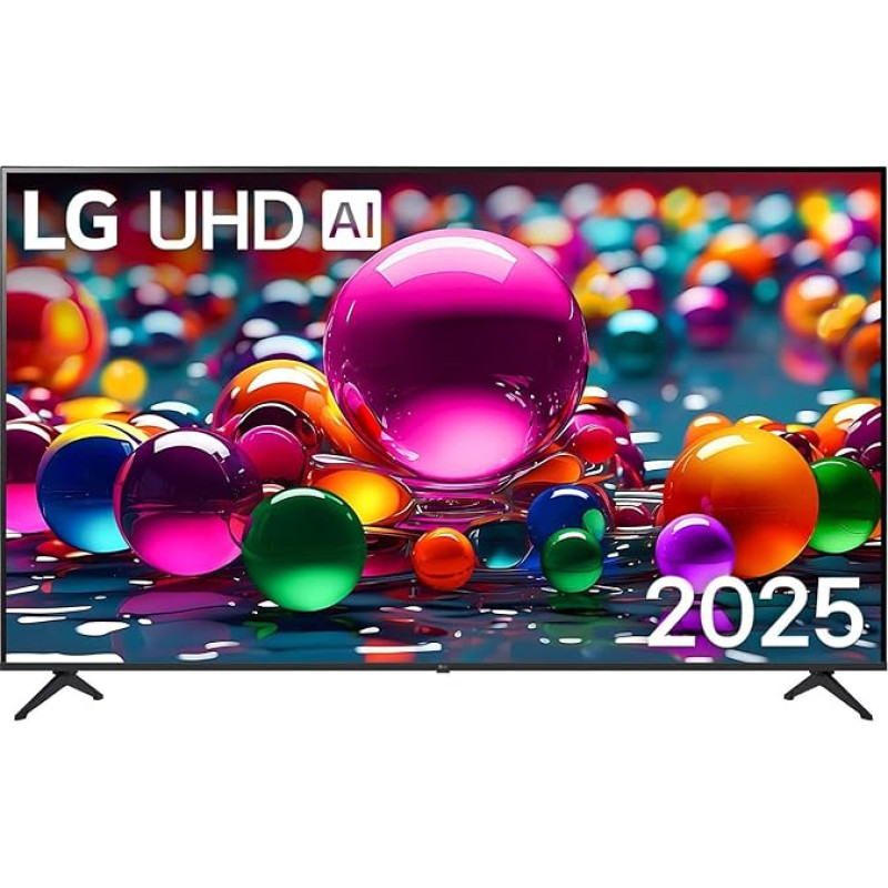 LG 75UA75006LA televizorius 75 colių (190 cm) 4K UHD televizorius su dirbtiniu intelektu (α7 Gen8 4K AI procesorius, 