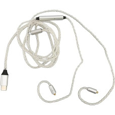 C tipo MMCX kabelis, pakaitinis ausinių atnaujinimo kabelis su MIC, skirtas SE215 SE315 SE315 SE535 SE846 UE900, baltas, 3,9 m ilgio