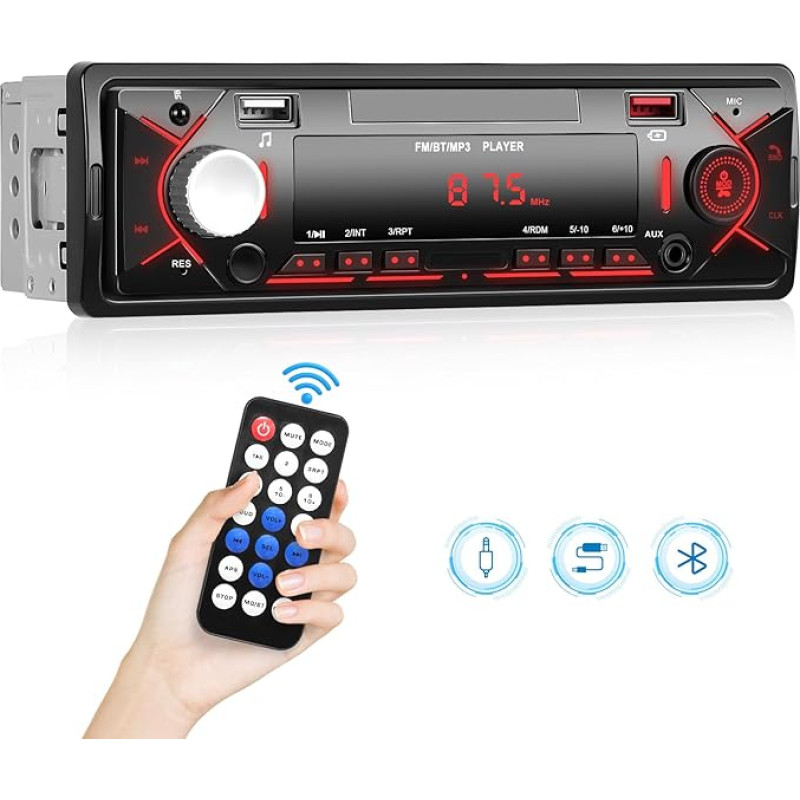 Automobilinis radijo imtuvas su 