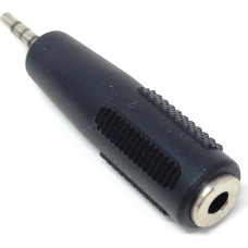 DRUT 1 x 2,5 mm 4 polių mini lizdas į 3,5 mm 4 kontaktų moteriškos lyties garso ir vaizdo kabelio adapteris, juodas