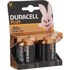 DURACELL BATTERIES D - 2PK