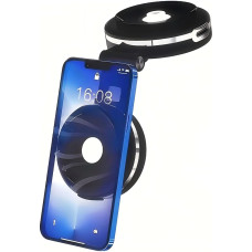 MissHome Universal Magnetic Car Phone Holder, Adjustable Windshield Dashboard Phone Holder, Black