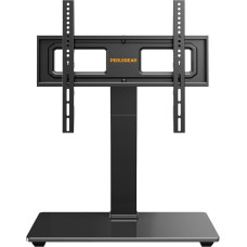 Perlegear TV Stand for 32-70 Inches, Universal Swivel TV Stand, Height-Adjustable Table Top, TV Stand with Tilt, TV Stand Holds up to 40 kg, Max VESA 400 x 400 mm, PGTVS26