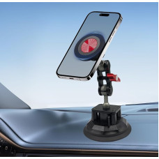 SPTSSWET Mobile Phone Holder Car Magnet 360° Suction Cup Windscreen Dashboard Universal Magnetic Car Holder Compatible with iPhone 16 15 14 13 12