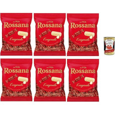 Perugina Rossana Caramelle con ripieno cremoso e unico, sweets with creamy and unique filling Italy lollies sweets bag 6 x 194 g + Italian gourmet polpa 400 g