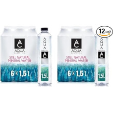 AQUA CARPATICA 1,5 l x 6 negazuotas vanduo Premium Natural Mineral Water, su natūraliais elektrolitais, 100 % perdirbamas, be BPA, negazuotas, puikiai tinka kūdikių maistui ruošti