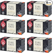 Tea Pot - Earl Grey - Natural Black Tea with Bergamot - 6 x 20 cm (Dekond Gift)