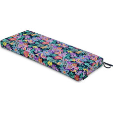 CLASSIC ACCESSORIES Vera Bradley by Wasserabweisendes Terrassenbankkissen, 121,9 x 45,7 x 7,6 cm, Happy Blooms