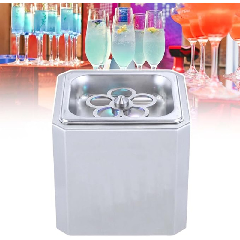 SMRHBWXS Mini CO2 Glass Ice Cream Cup Cooler for Office Bar Pub Restaurant Home