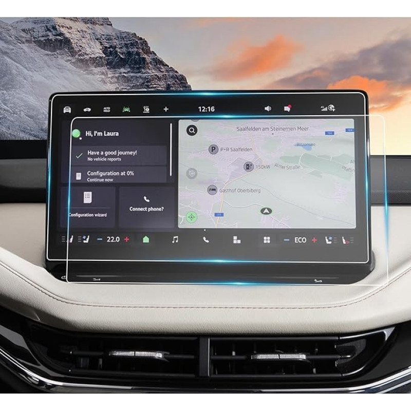 YEE PIN suderinama su Skoda Octavia 4 RS/Combi 2025 2026 Facelift Navigation Apsauginė plėvelė, nano ekrano apsauga 6H nuo įbrėžimų, skirta Skoda Octavia 4 RS priedams (13 colių) [2 pakuotės]