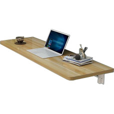 Wandmontierter Klapptisch, Schweberegal aus Holz, platzsparender Klapptisch, zusammenklappbarer Küchentisch, 70 kg Tragkraft, multifunktionales Wandregal