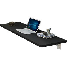 Faltbarer Wandschreibtisch, Schweberegal aus Holz, platzsparender Dropdown-Tisch, Wandmontierter Klapptisch, Küchentisch, 70 kg Tragkraft, perfekt für kleine Räume