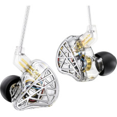 Yinyoo CCZ NC02 In-Ear-Kopfhörer, 10 mm, 1DD, kabelgebundene IEM-Kopfhörer, leichte HiFi-Gaming-Kopfhörer mit 3,5 mm-Klinkenstecker, Geräuschisolierung, IEM für Gaming, Musikbegeisterte, Sänger