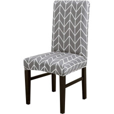 Okyuk Dining Chair Covers Set of 4, Stretch Dining Chair Protective Printed Slipcovers,Elastic Removable Washable Chair Protector Seat Covers for Dining Room Banquet Party Home Decor