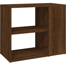 vidaXL šoninis staliukas, svetainės staliukas su daug vietos, svetainės staliukas, sofos staliukas, kavos staliukas, telefono staliukas, rudos spalvos ąžuolo išvaizda, medžio medžiaga