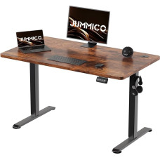 JUMMICO Desk 120 x 60 cm, Standing Desk, Anti-Collision Function (Vintage Brown)