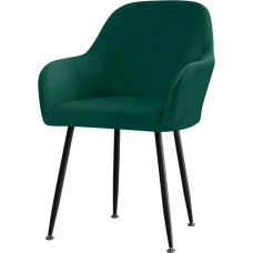 XHDZSW Valgomojo kėdė su porankiu, kėdės užvalkalas, aksomo tempimo kėdės užvalkalas, tempimo kėdės užvalkalas, kėdės užvalkalas, valgomojo kambario sėdynės apsauginis užvalkalas (tamsiai žalia, 2)