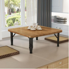 Japoniškas jungtinis baldas, kompaktiškas darbo kambario baldas ir stalas, skirtas žiemai, butui, kambariui, virtuvei - mažesnis baldas, Braun, 80 x 30 cm