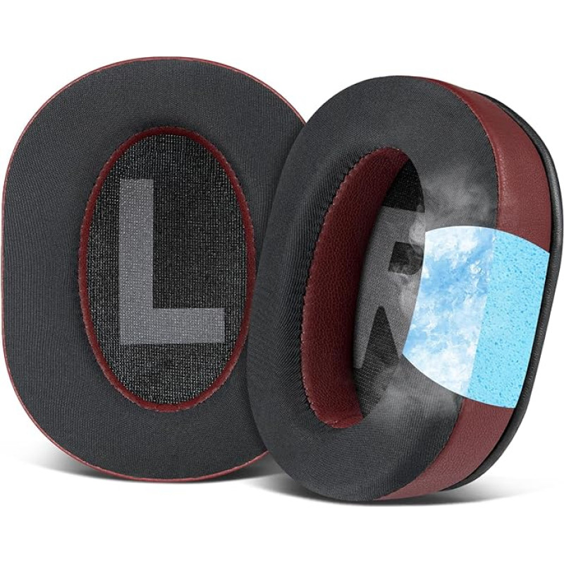 SOULWIT Cooling Gel Replacement Ear Pads for Logitech G Pro, G Pro X, G Prox 2 Headphones, Cushions with Noise Isolation Foam, Additional Thickness