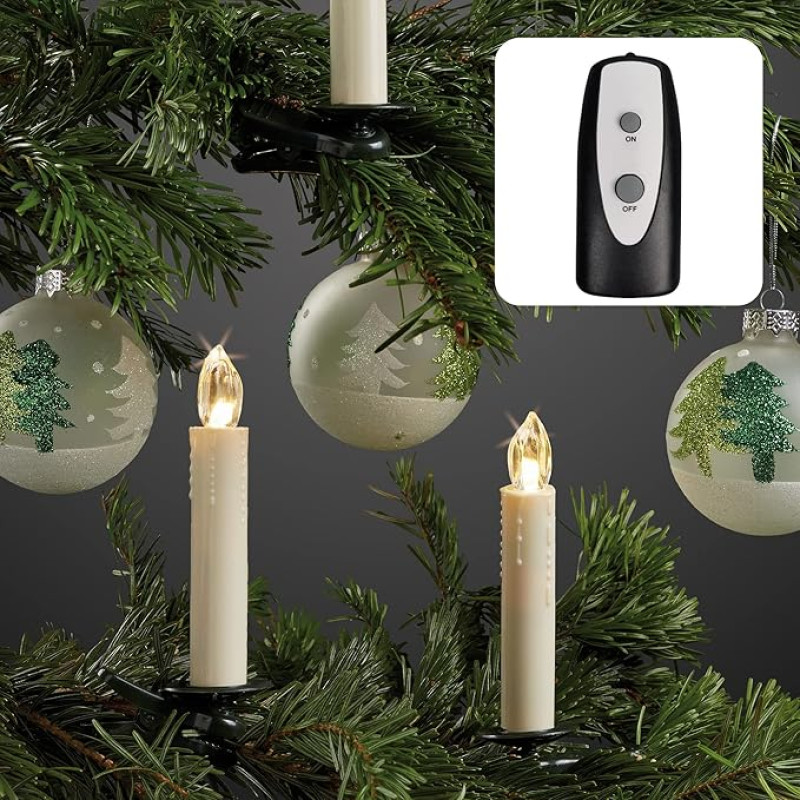 Hellum Wireless LED Christmas Tree Candles in Various Designs