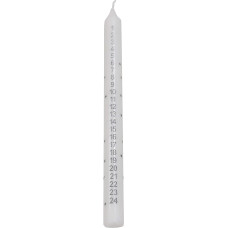 Toyland® Traditional Christmas Advent Candle - Countdown to Christmas - 1 Box Content (White)
