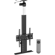 my wall Motorised TV-Lift HP64L for Installation in the Ceiling, TV Ceiling Mount, Adjustable Height Range, 32-55 Inches, Maximum Load 45 kg, with Remote Control, Electric TV Lift, Ceiling Mount