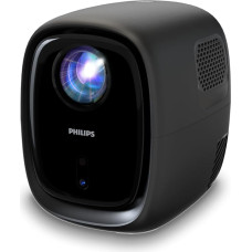 Philips, Neopix 130 Home Cinema Projector, Advanced Image Correction, Full HD 720p, Advanced LED Light Source, Wi-Fi Mirror Mode, Stereo Sound, Connected OS, Black