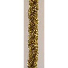 Dmora - Weihnachtsdekoration Zinal, Weihnachtsdekor, Weihnachtsornament, Festliche Dekoration, Made in Italy, 1000x8 h8 cm, Gold