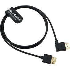 Alvin's Cables HDMI Cable 8K 2.1 High Speed for Atomos Ninja V Monitor Right to Left Angle HDMI Cable for Z CAM E2, for Sony FS5 | FS7| A7S3 Cameras 39.4 Inch | 1 m