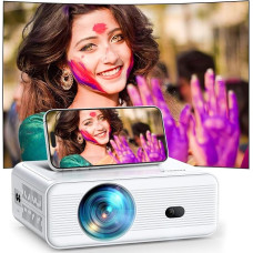 Mini Projector with WiFi and Bluetooth, AMEELA 1080P Projector for Video, ±40° Keystone Correction, 50%-100% Zoom, Home Cinema, Portable Projector Compatible with TV Stick, USB, Laptop, HDMI, iOS,