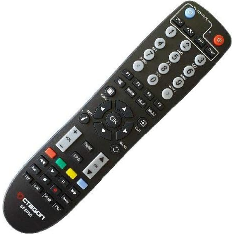 Edision Octagon SF8008 4K UHD Single 2/1 Universal Original Remote Control (New Model)