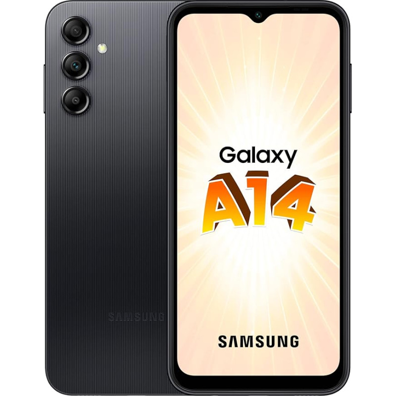 Samsung A145R/DSN Galaxy A14, Dual, 128GB 4GB RAM, Black