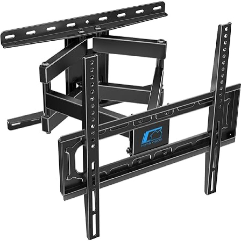 HOME VISION HV6401 TV Wall Mount Swivelling Tilting for 26-65 Inches, Universal TV Mount for Wall, TV Wall Mount 65 Inches to 60 kg with Max. VESA 400 x 400 mm