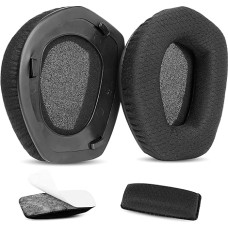 ACCOUTA Replacement Ear Pads Cushion & Headband Compatible with Sennheiser RS165 RS175 RS185 RS195 HDR165 HDR175 HDR185 HDR195 TR165/175/185/195 Headphones Ear Pads with Breathable Fabric