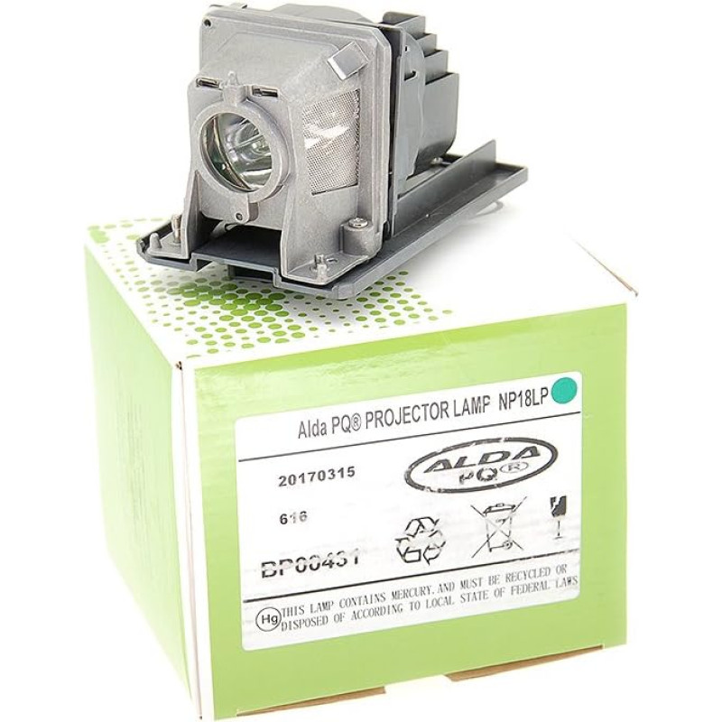 Alda PQ projector lamp NP18LP / 60003259 for NEC NP-V300W, NP-V300X, V281W, V300W, V300WG, V300X, V311W, V311X Projectors, lamp with housing