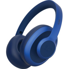 Fresh 'n Rebel Clam Ace Bluetooth Headphones Over Ear with Hybrid Active Noise Cancelling, 60 Hours Playtime, Perfect Calling, Quick Charge, Wind Noise Cancelling, Button Control (Blue)