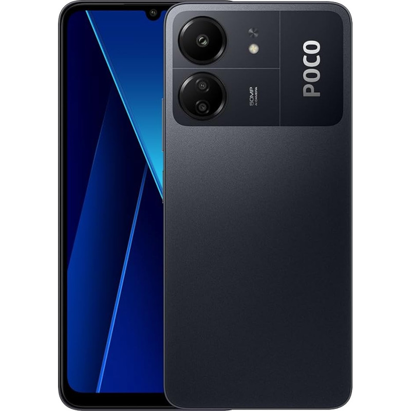 Xiaomi Poco C65 Smartphone 6+128GB No Contract Cell Phone 6.74 Inch Display MediaTek Helio G85 Octa-core Processor 50MP AI Triple Camera 5000mAh Battery NFC Dual SIM Black