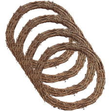 ToKinCen 4 Pieces Natural Vine Wreath, Vine Branch, Rattan Wreath for Christmas Wreath, DIY Grapevine Wreath for Halloween Wreath, Easter Wreath, DIY for Front Door and Wall Hanging, Table, Wedding