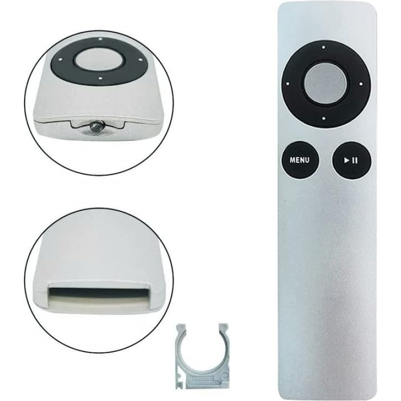 Replacement Remote Control for Apple TV MC377LL/A 1st 2nd 3rd 4th Gen A1294 A1218/MA711 A1378/MC572 A1427/MD199 A1625/MGY52/MLNC2 A1842 /MQD22 /MP7P2 Apple TV MC3 Apple TV 77LL/A MM4T2AM/A