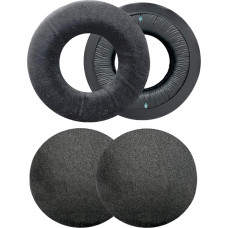 DT 770 Pro Ear Pads, DT 990 Pro Ear Pads, Velour Replacement Ear Pads Compatible with DT770/DT880/DT990, DT 770 Pro/DT 880 Pro/DT 990 Pro, MMX 300, TYGR 300R Headphones (Black)