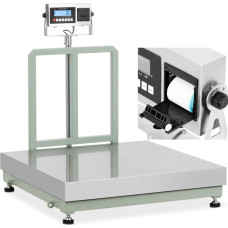 Steinberg Systems Platforminės svarstyklės su LCD etikečių spausdintuvu 100 x 100 cm 800 kg / 100 g